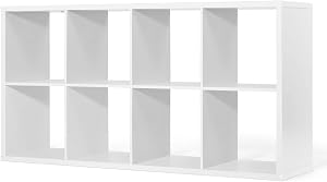 CAPHAUS Sturdy Room 13-Inch Cube Storage Organizer Shelf, with Extra Thick Exterior Edge,