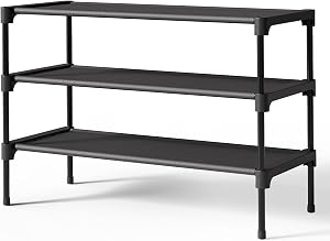 Kitsure Shoe Rack - Non-Woven Shoe Rack Shelf, Shoe Organizer for Closet, Entryway, Garage