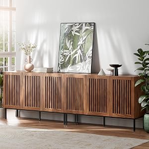 BVIUNTWO Set of 2,3 Door Accent Storage Cabinet with Doors and Adjustable Shelf,Freestandi